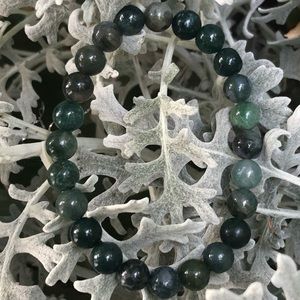 Moss Agate Stretch Bracelet